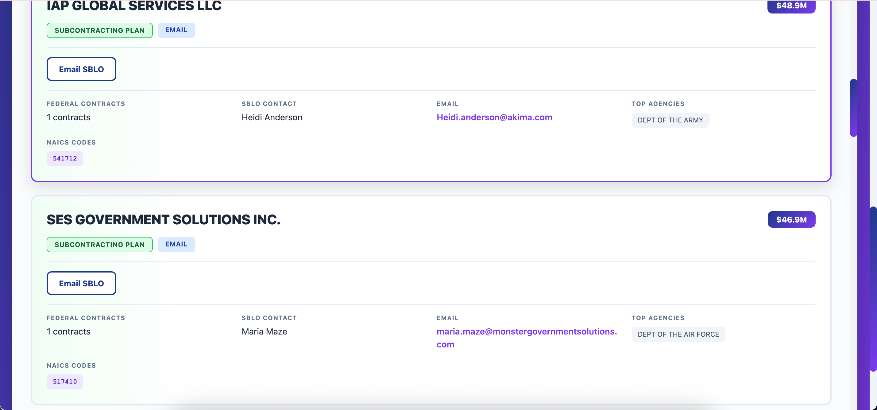 Federal Contractor Database thumbnail 3